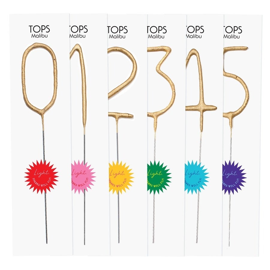 Candles Number, Sparkler Giant Wand 12"