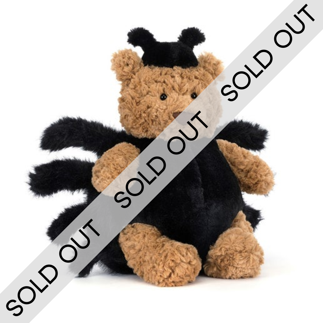 Jellycat - Bartholomew Bear 'Spider' | White Pumpkin