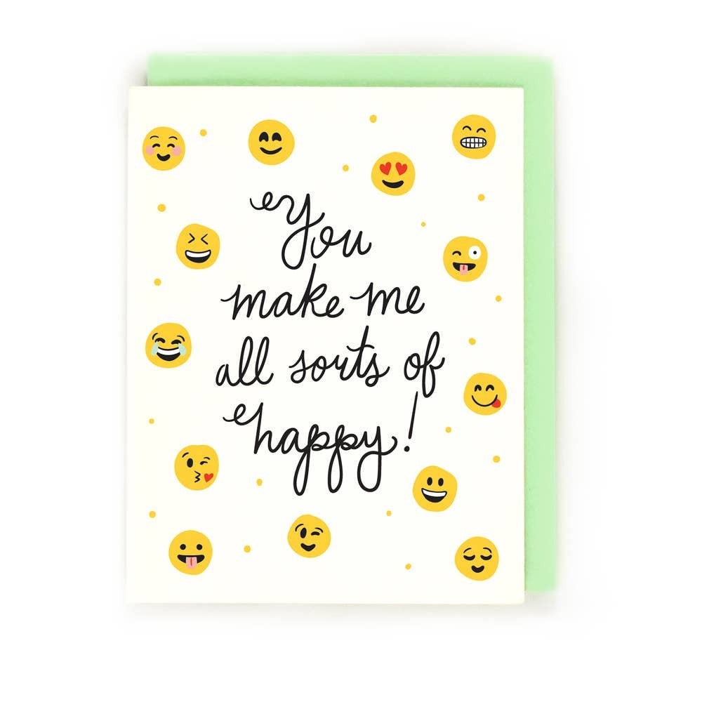 Little Low - Emoji Happy Card | White Pumpkin Studio